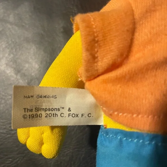 1990 Vintage Bart Simpson Plush Doll 20th Century Fox ~ Matt Groening Simpsons - Picture 4 of 4